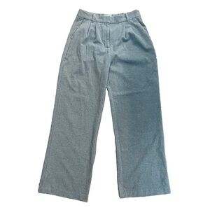 Abercrombie & Fitch gray pleated wide leg trousers Medium